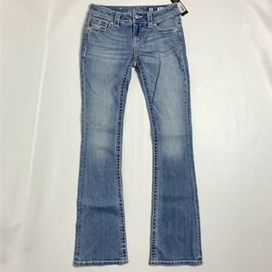 Miss Me Mid-Rise Boot Denim Blue Jeans Size 25